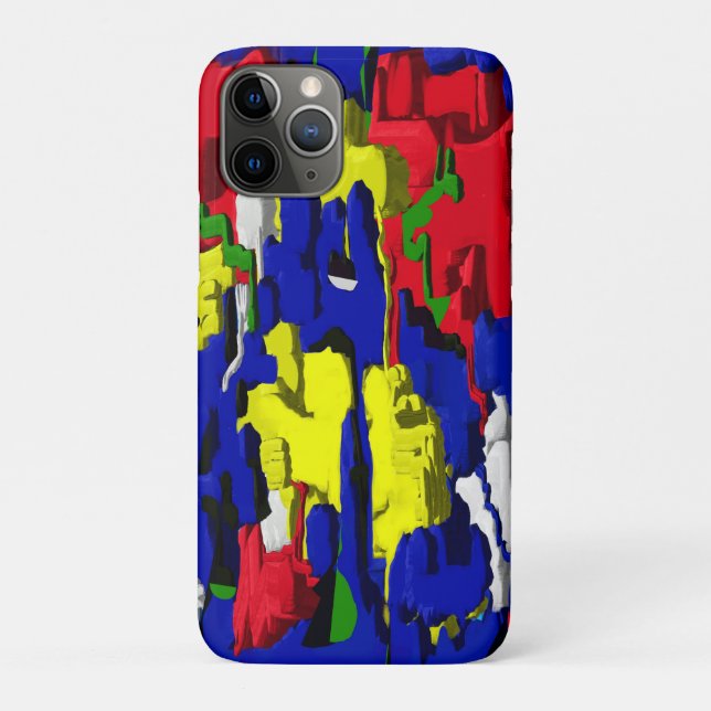 Funda De Case-Mate Para iPhone Risse im Blau, abstrakt (Reverso)