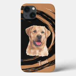 Funda Para iPhone 13 Ritmo De Ritmo Abstracto Del Perro De Labrador Ama