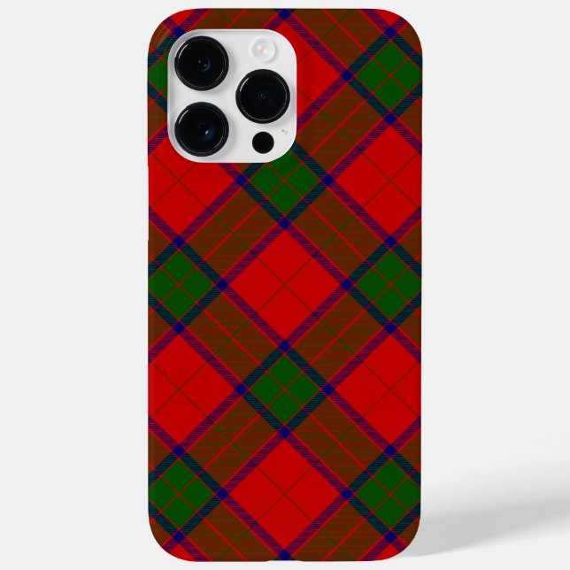 Funda De Case-Mate Para iPhone Robertson tartan platillo rojo (Reverso)