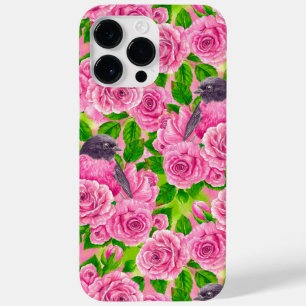 Funda Para iPhone 14 Pro Max De Case-Mate Robin rosado y rosas
