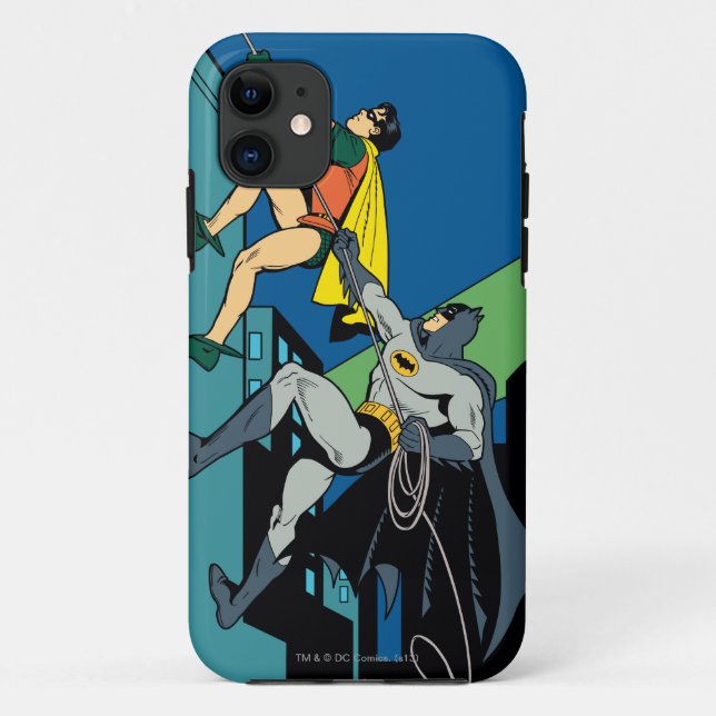Funda De Case-Mate Para iPhone Robin Y Batman Climb (Reverso)