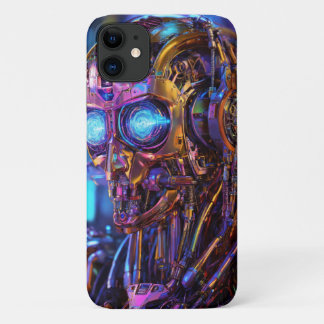 Funda Para iPhone 11 Robot cibernético jpg impreso