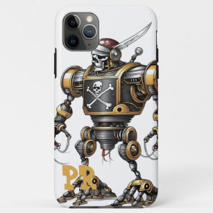 Funda Para iPhone 11 Pro Max Robot pirata malvado PARA IPHONE 14