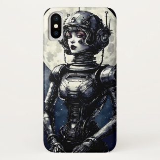 Funda Para iPhone X Robot Woman IV