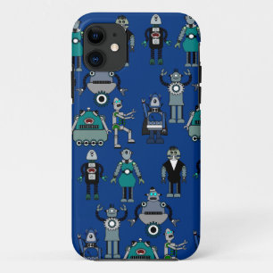 Funda Para iPhone 11 Robots retros de Steampunk del vintage - diseño