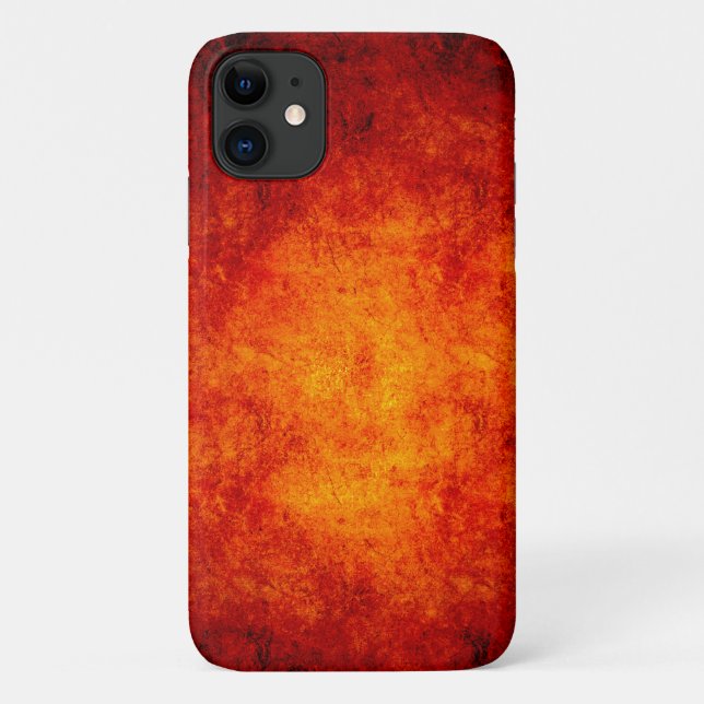 Funda De Case-Mate Para iPhone roca reluciente naranja (Reverso)