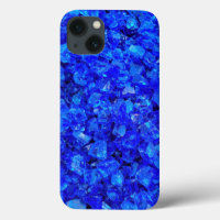 Rocas de vidrio azul