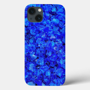 Funda Para iPhone 13 Rocas de vidrio azul