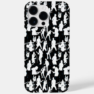 Funda Para iPhone 14 Pro Max De Case-Mate Rock Band Silhouette Pattern.w Black BG