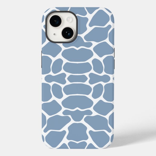 Funda De Case-Mate Para iPhone Rock Blue Safari Giraffe (Reverso )
