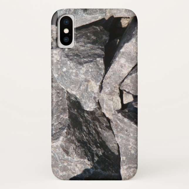 Funda De Case-Mate Para iPhone Rock de granito suelto (Reverso)