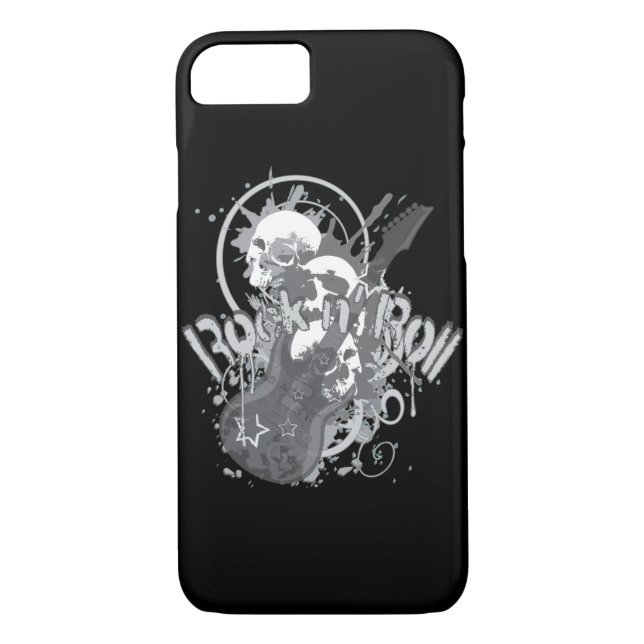 Funda De Case-Mate Para iPhone Rock n' Roll Skulls (Reverso)