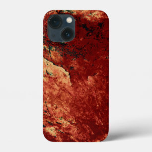 Funda Para iPhone 13 Mini Rock pintado rojo