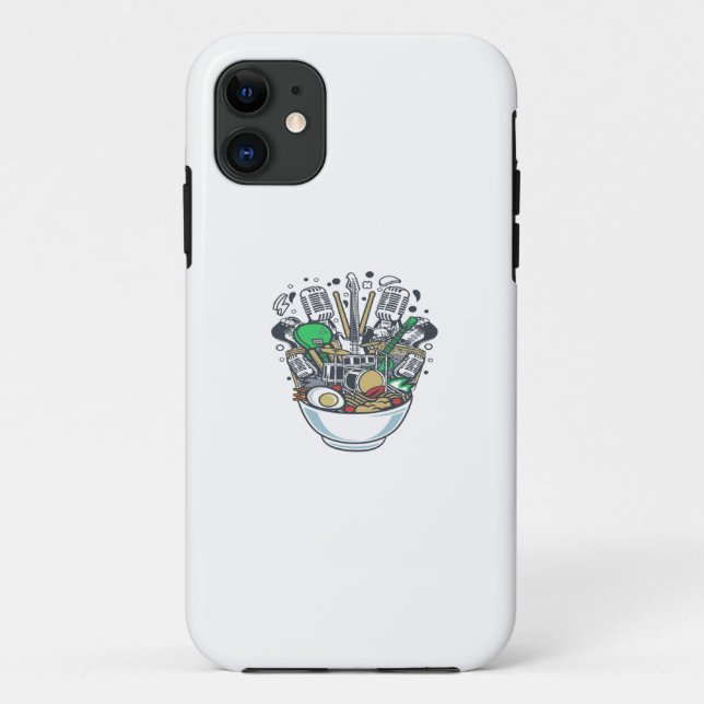 Funda De Case-Mate Para iPhone Rock Ramen (Reverso)
