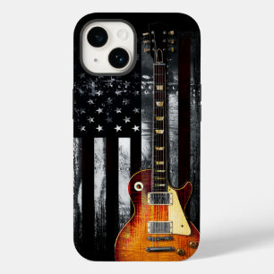 Funda Para iPhone 14 De Case-Mate Rock Retro N Roll Bandera Estadounidense Guitarra