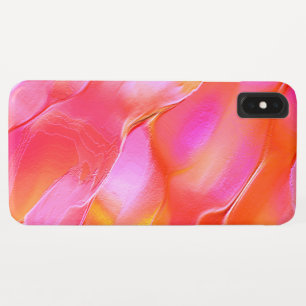Funda Para iPhone XS Max Rock rosa y pulido naranja