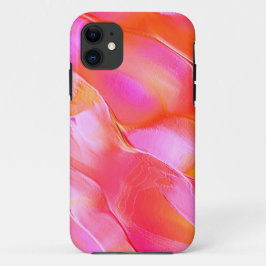 Funda Para iPhone 11 Rock rosa y pulido naranja