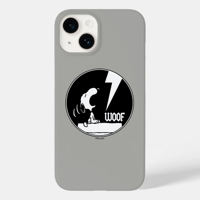 Funda De Case-Mate Para iPhone Rock Tees | Snoopy Howling (Reverso )