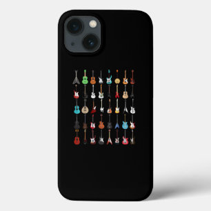 Funda Para iPhone 13 Rock y Rollo de instrumentos musicales de guitarra