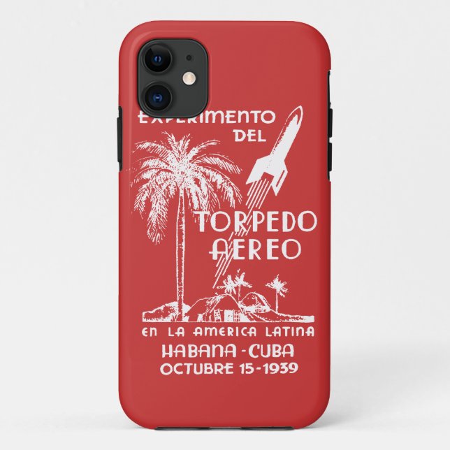 Funda De Case-Mate Para iPhone Rocket Mail Cubano de 1939 (Reverso)