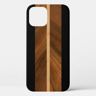 Funda Para iPhone 12 Pro Rocky Point Hawaii Faux Wood Surfboard 2