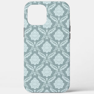 title_seo2 Rococo Damask Rpt Patrón Pato Huevo Azul+Verde Tea