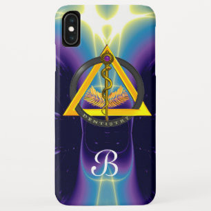 FUNDA PARA iPhone XS MAX ROD DE ASCLEPIUS DENTISTRY MONOGRAM