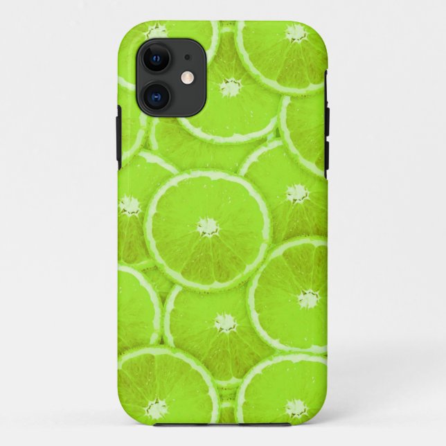 Funda De Case-Mate Para iPhone Rodajas de lima (Reverso)