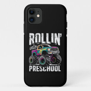 Funda Para iPhone 11 Rodando hacia el monstruo de camión de preescolar 