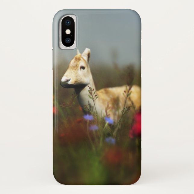 Funda De Case-Mate Para iPhone Roe in a Meadow iPhone Case-Mate (Reverso)