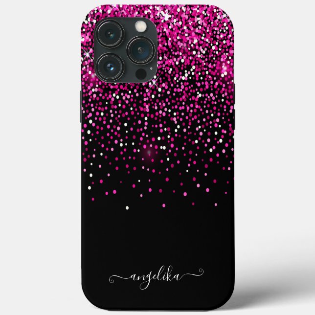 Funda De Case-Mate Para iPhone Rojizo Rosa Brillo Falso Bokeh (Reverso )