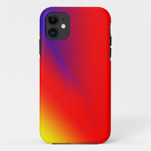 Funda Para iPhone 11 Rojo azul amarillo abstracto colorido personalizad