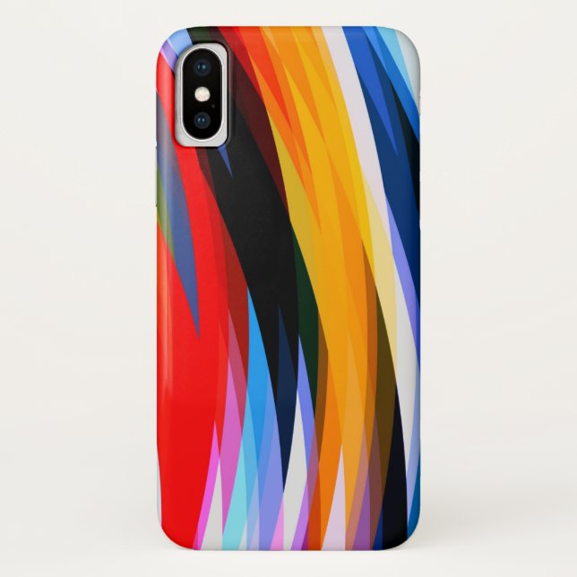 Funda De Case-Mate Para iPhone Rojo azul amarillo negro (Reverso)