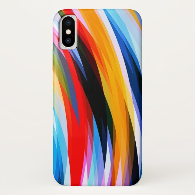 Funda De Case-Mate Para iPhone Rojo azul amarillo negro (Reverso)