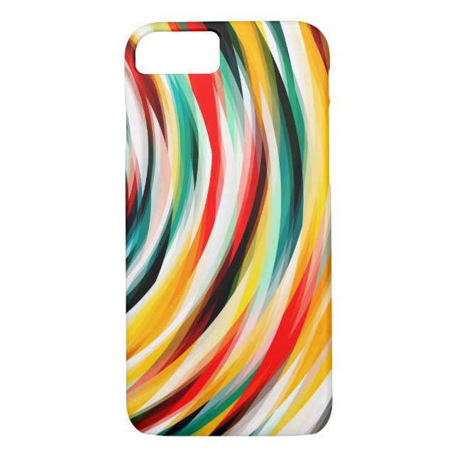 Funda De Case-Mate Para iPhone Rojo azul amarillo negro (Reverso)