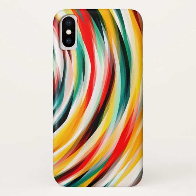 Funda De Case-Mate Para iPhone Rojo azul amarillo negro (Reverso)