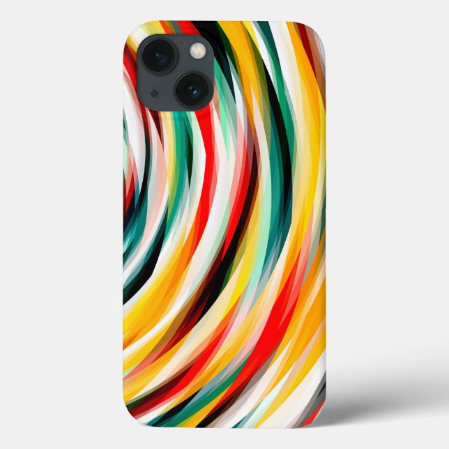 Funda De Case-Mate Para iPhone Rojo azul amarillo negro (Reverso)