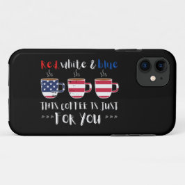 FUNDA PARA iPhone 11 ROJO BLANCO Y AZUL ESTE CAFÉ ES SOLO...