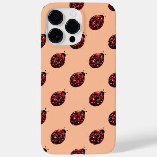 Funda Para iPhone 14 Pro Max De Case-Mate Rojo brillante con destellos Patrón de mariquita m