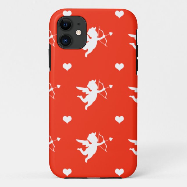 Funda De Case-Mate Para iPhone rojo curvo (Reverso)
