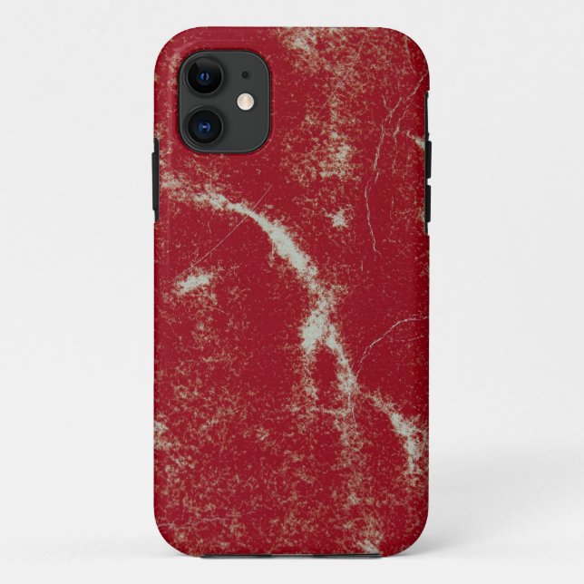 Funda De Case-Mate Para iPhone Rojo Desgastado (Reverso)