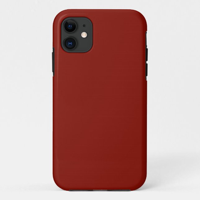 Funda De Case-Mate Para iPhone Rojo indio sólido (Reverso)