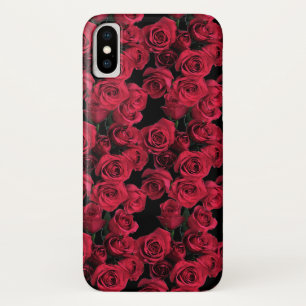Funda Para iPhone X Rojo Jardín Flores Flores iPhone Floral X Funda