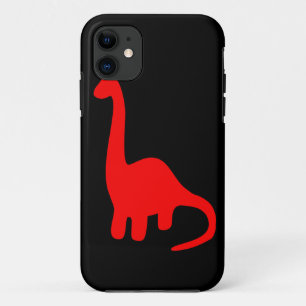 Funda Para iPhone 11 Rojo lindo Dino del caso del iPhone 5 de los