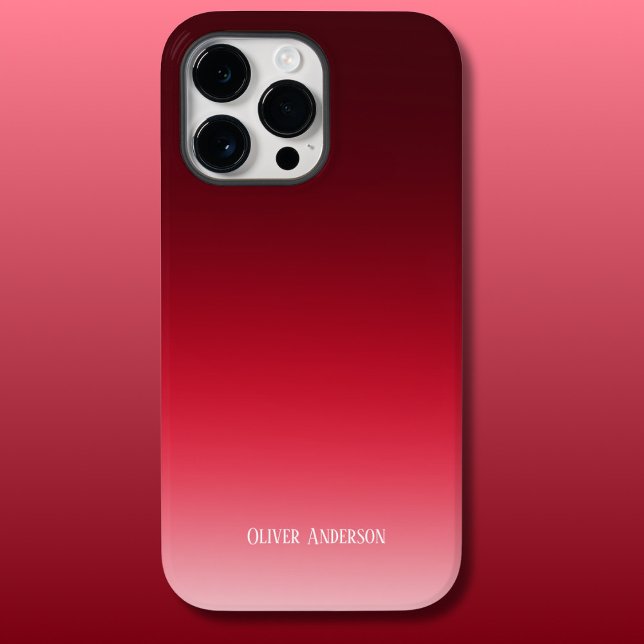 Funda De Case-Mate Para iPhone Rojo minimalista (Subido por el creador)