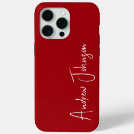 Funda Para iPhone 15 Pro Max Rojo monogramado