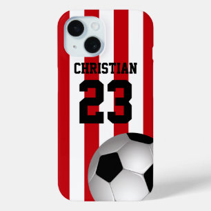 title_seo2 Rojo personalizada y el blanco raya el balón de