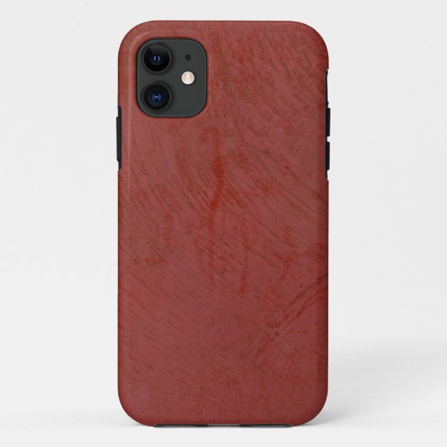 Funda De Case-Mate Para iPhone Rojo Sólido (Reverso)
