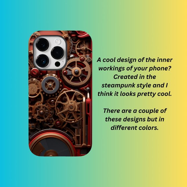 Funda De Case-Mate Para iPhone Rojo Steampunk (Subido por el creador)