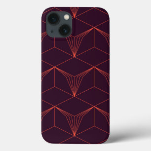 Funda Para iPhone 13 Rojo violeta, simple, elegante, lujoso gráfico